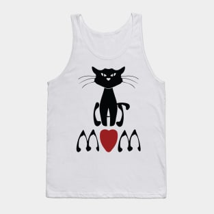 Art Nouveau Cat Mom Tank Top